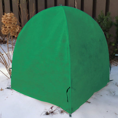 NuVue 36 In All Season Plant Shrub Frost Protection Cover, Garden Green (4 Pack)