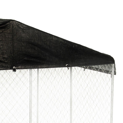 WeatherGuard 10' x 10' Dog Run Kennel Enclosure Waterproof Roof Cover (Used)