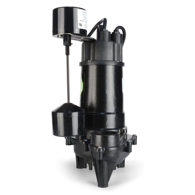 Eco-Flo ECD50V Submersible Cast Iron Sump Pump, 1/2 Horsepower, Vertical Switch