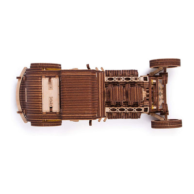Wood Trick 3D Hot Rod Wooden Classic Model Car Mechanical Self Building Kit
