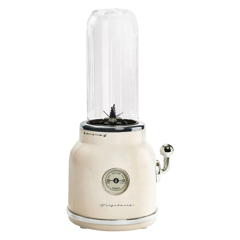 Frigidaire Retro Home Kitchen Smoothie Mixer Maker Blender with Mason Jar, Cream