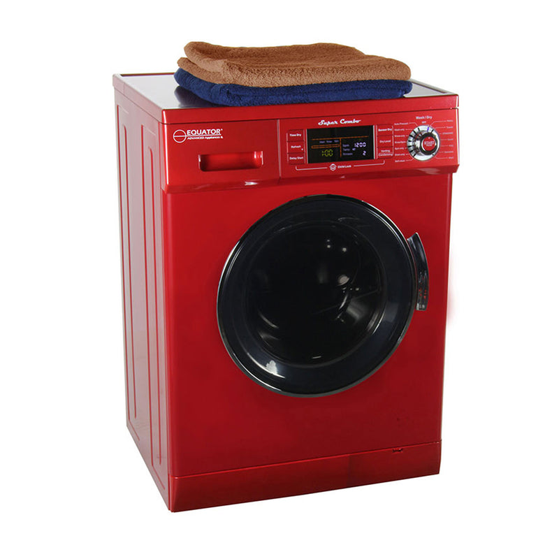 Equator Super Combination Vent/Ventless Home Washing Machine Dryer Unit, Merlot