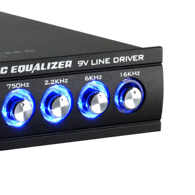 Audiopipe EQ-709X 7 Band 9.V Half DIN Graphic Car Audio Equalizer EQ (4 Pack)
