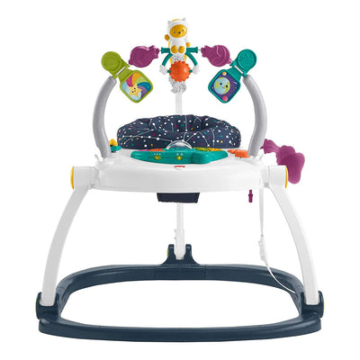 Fisher-Price Playroom Astro Kitty SpaceSaver Jumperoo Chair Seat & Baby Bouncer