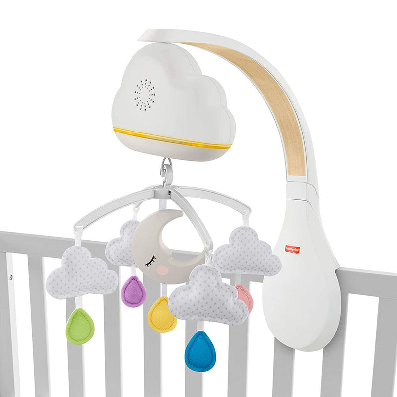Fisher-Price Interactive Calming Clouds Infant Crib Mobile Soother Toy(Open Box)