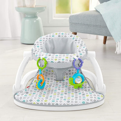 Fisher-Price Supportive Sit-Me-Up Comfy Interactive Floor Seat Infant Mat Toy