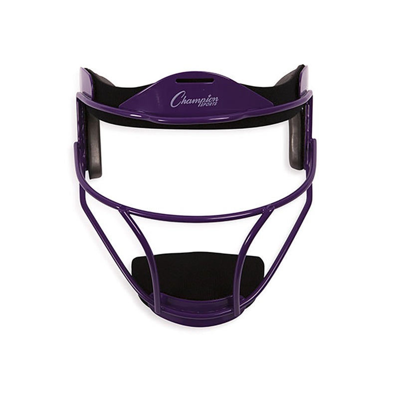 Champion Sports Adult Softball Fielders Adjustable Protective Face Mask, Purple