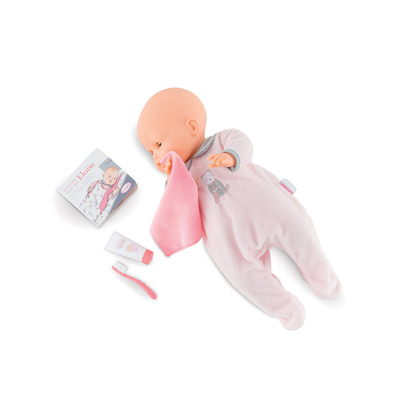 Corolle Mon Grand Poupon Eloise Doll Goes to Bed Toy Set with 4 Accessories