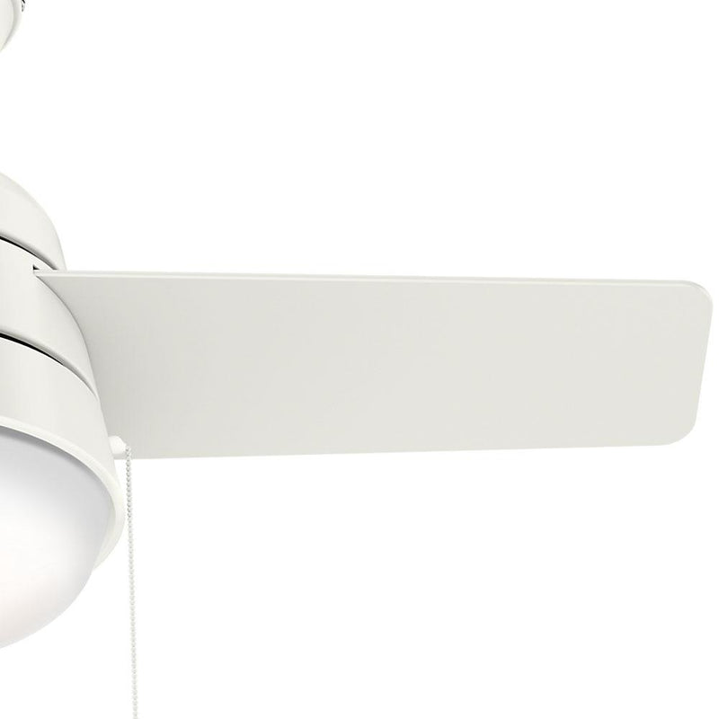 Hunter Fan Company Aker 32" Indoor Ceiling Fan w/ LED Light Kit, White (2 Pack)