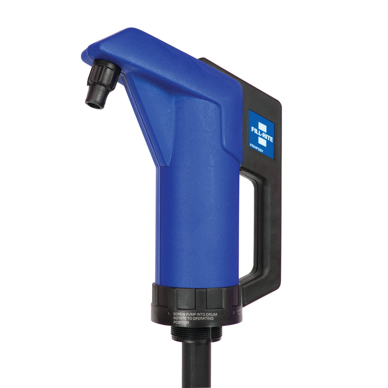 Fill-Rite FRHP32V Heavy Duty Hand Lever Chemical Pump with Suction Pipe, Blue