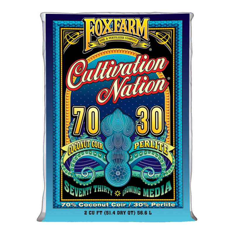 FoxFarm Cultivation Nation Coir & Perlite 70/30 Mix Growing Media, 2 Cubic Feet - VMInnovations