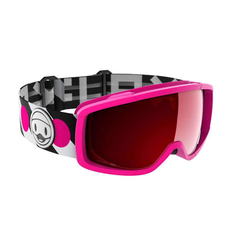 Flaxta FX809008016ONE Candy Junior Ski & Snowboard Goggles Pink w/ Red Lenses