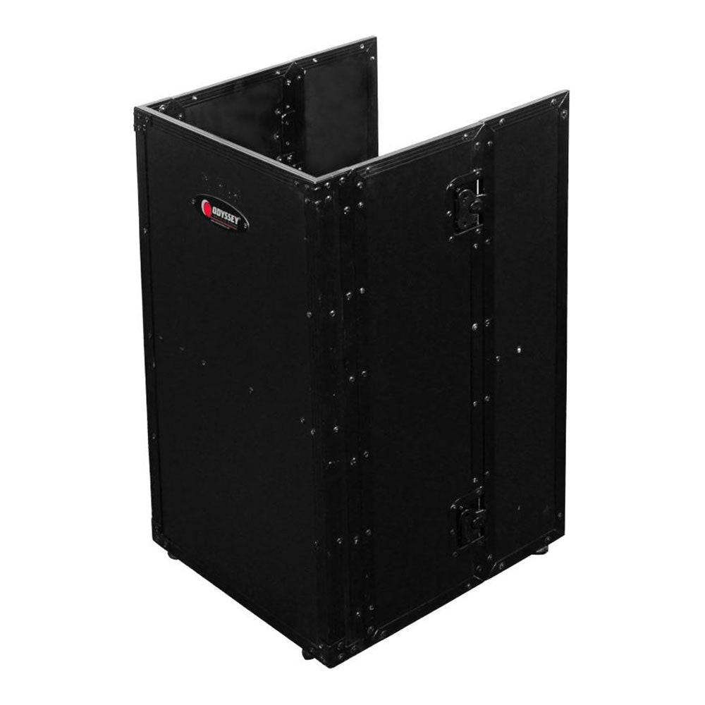 Odyssey Collapsible 19 x 30 Inch Tall DJ Fold Out DJ Laptop Table Stand, Black - VMInnovations