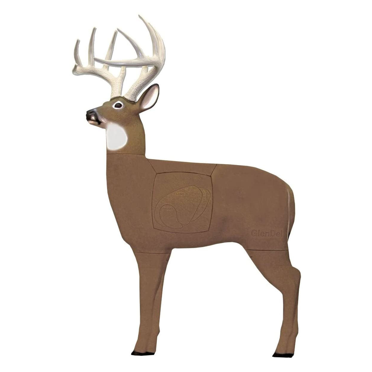 GlenDel 3D Archery Lifelike Pre Rut Buck Target with Replaceable Vitals Insert - VMInnovations