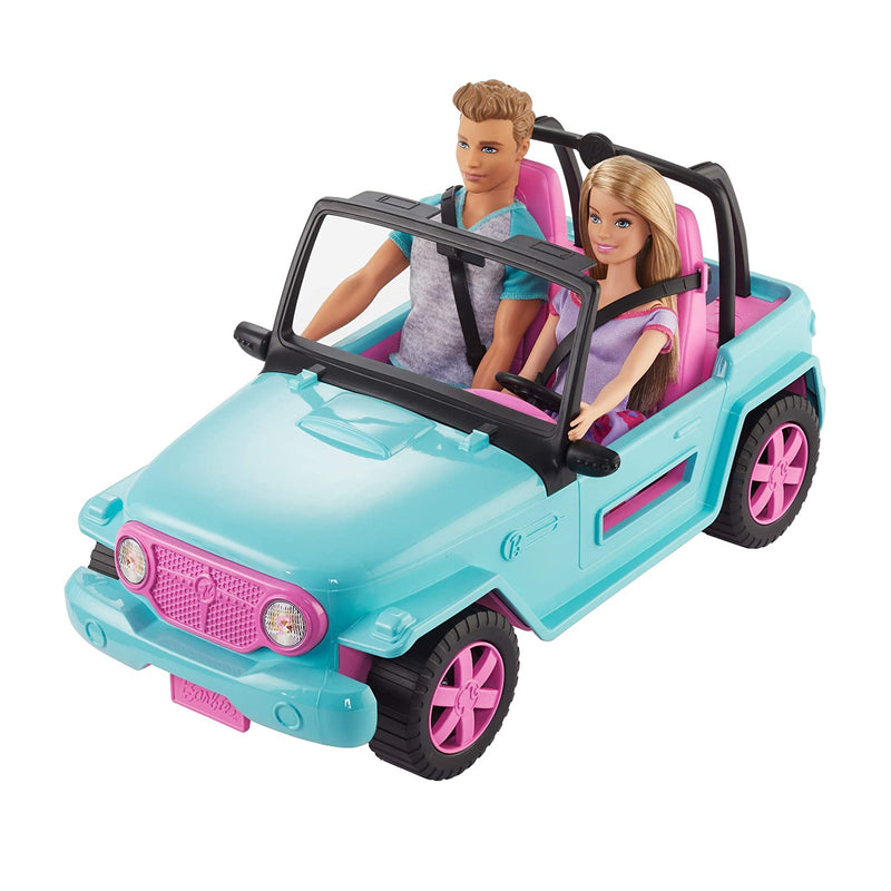 Barbie Doll and Ken Playset with Off-Road Vehicle, Outfits, and Accessories