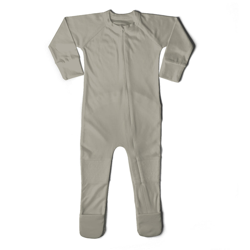 Goumikids Unisex 12-18M Baby Footie Pajamas Organic Sock Sleeper Clothes, 3 Pack