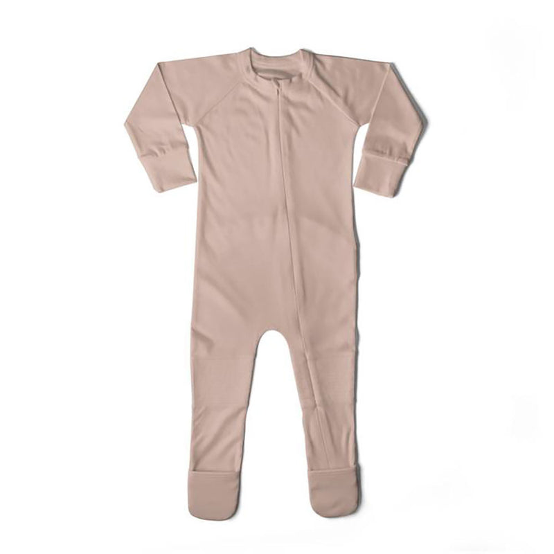 Goumikids Unisex Baby Footie Pajamas Organic Sock Sleeper Clothes, 18-24M Rose