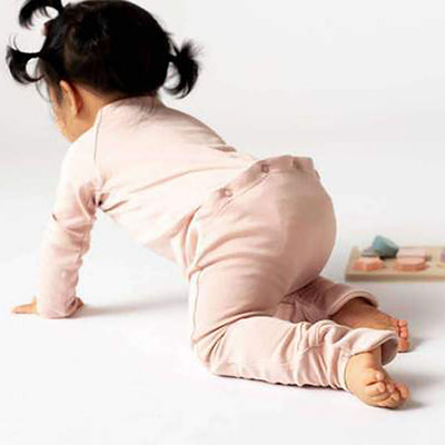 Goumikids Unisex Baby Footie Pajamas Organic Sock Sleeper Clothes, 18-24M Rose