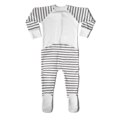 Goumikids Unisex Baby Footie Pajamas Organic Sock Sleeper Clothes, 12-18M Gray
