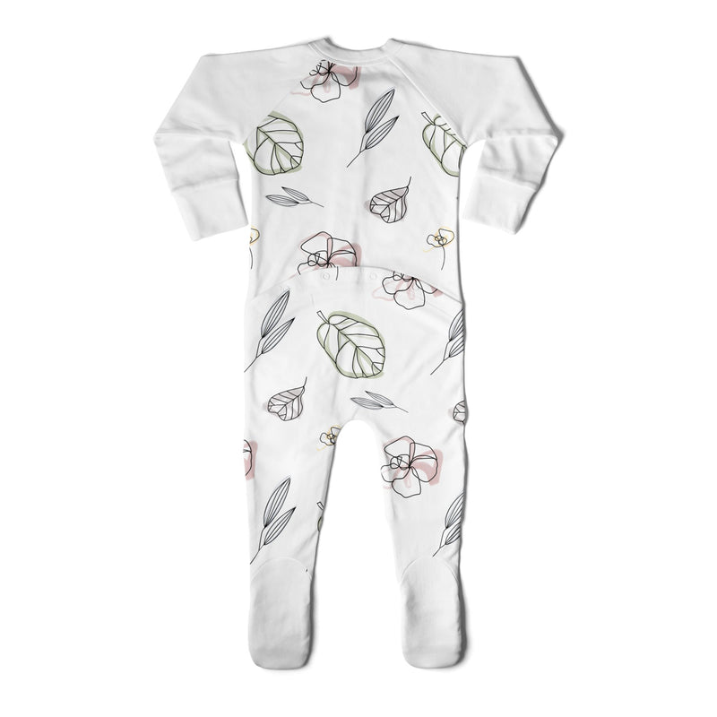 Goumikids Unisex 2T Baby Footie Pajamas Organic Sock Sleeper Clothes, 3 Pack