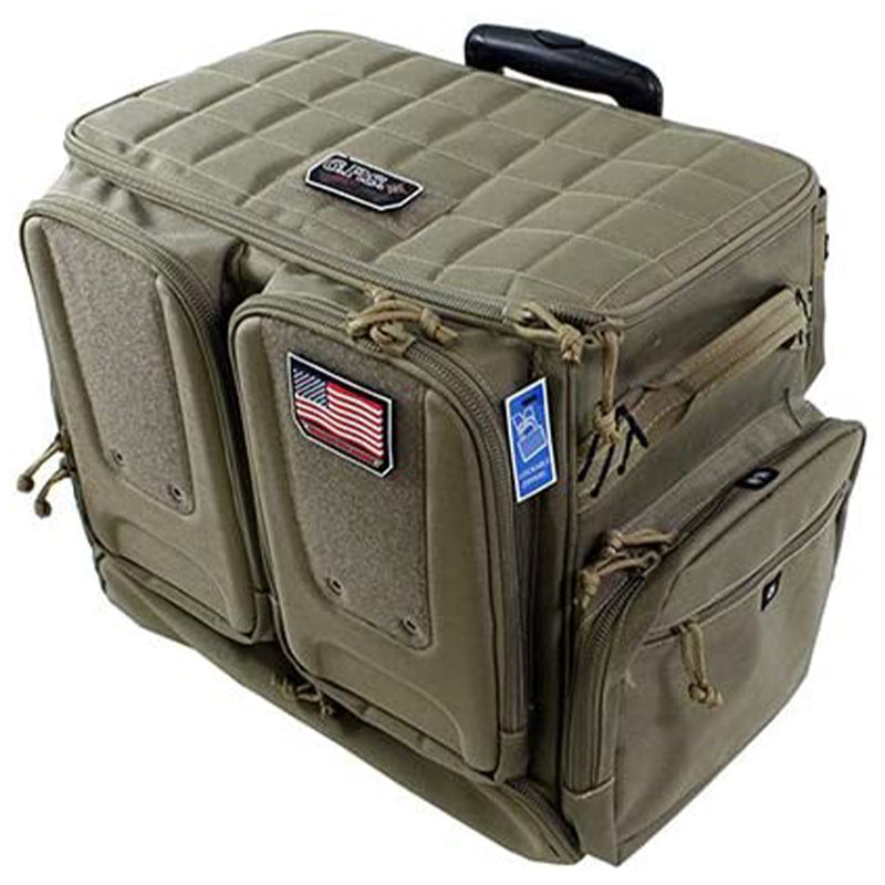 Tactical Rolling Range Bag For Shooting Gear, 10 Handguns, & Ammo (Open Box)