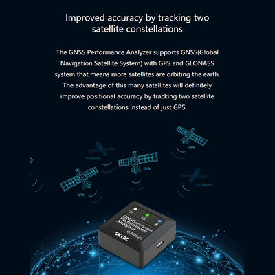 SKYRC GSM020 GNSS GPS Enabled Compact RC Vehicle Mounted Performance Analyzer