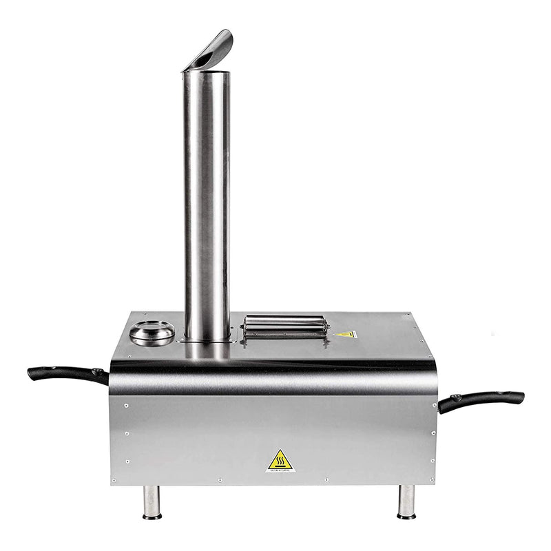 GYBER Fremont Stainless Steel Outdoor Wood Fired 12" Pizza Oven (Open Box)