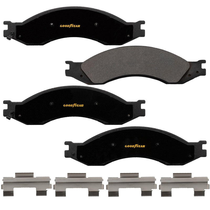 Goodyear Brakes GYD1010 Automotive Carbon Ceramic Truck and SUV Front Brake Pads