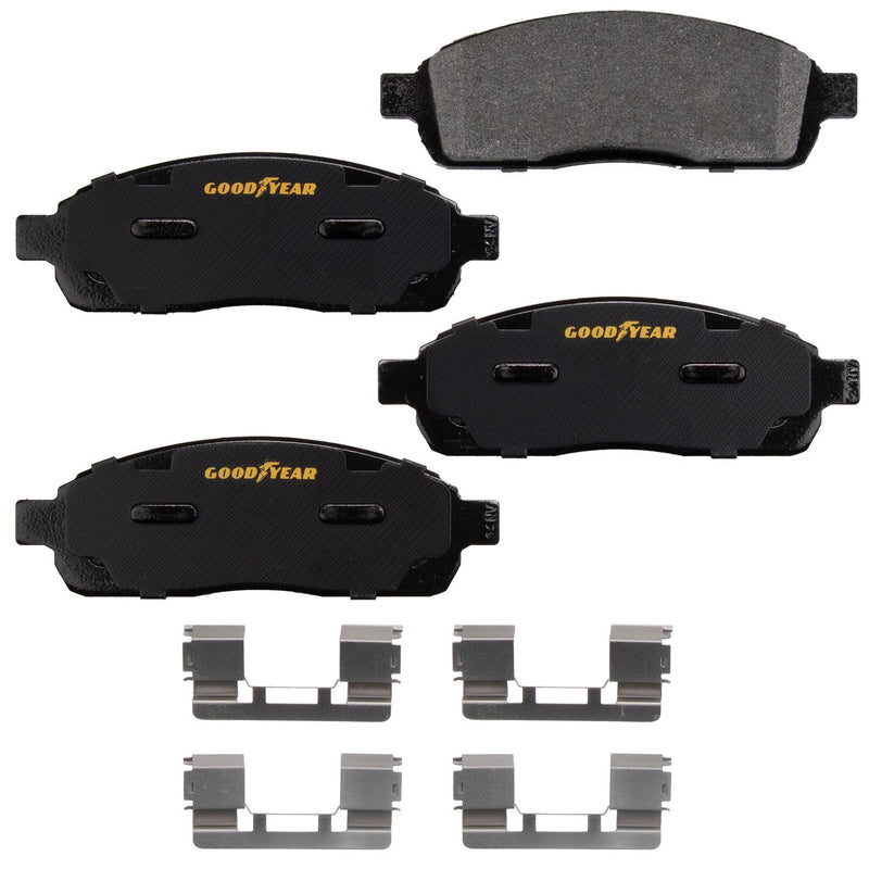 Goodyear Brakes GYD1011 Automotive Carbon Ceramic Truck and SUV Front Brake Pads