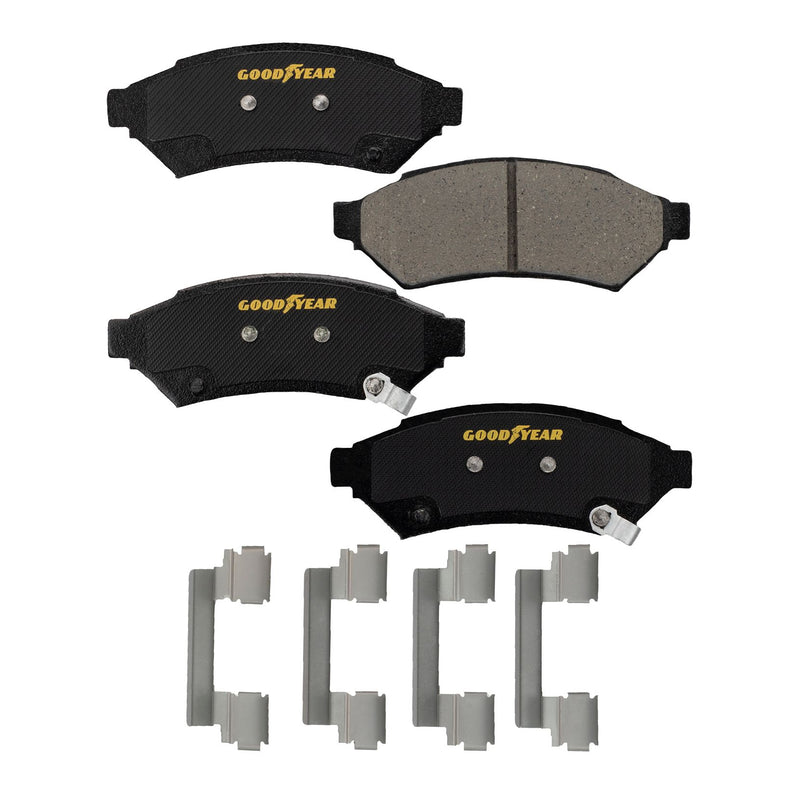 Goodyear Brakes GYD1075 Premium Ceramic Automotive Front Disc Brake Pads Set