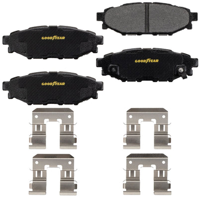 Goodyear Brakes GYD1114 Truck and SUV Carbon Ceramic Rear Disc Brake Pads Set