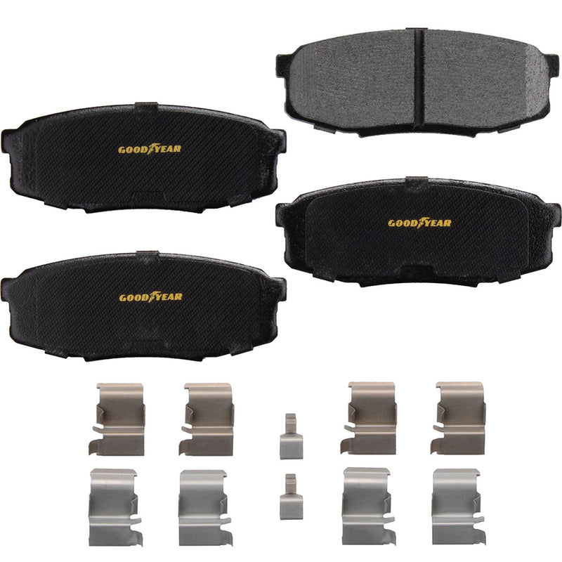 Goodyear Brakes GYD1304 Truck and SUV Carbon Ceramic Rear Disc Brake Pads Set
