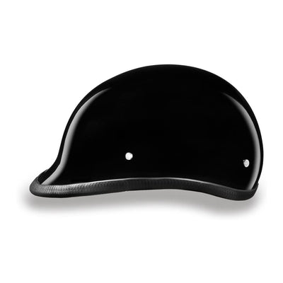 Daytona Helmets Secure Hawk Slim Protective Motorcycle Half Helmet, Gloss Black