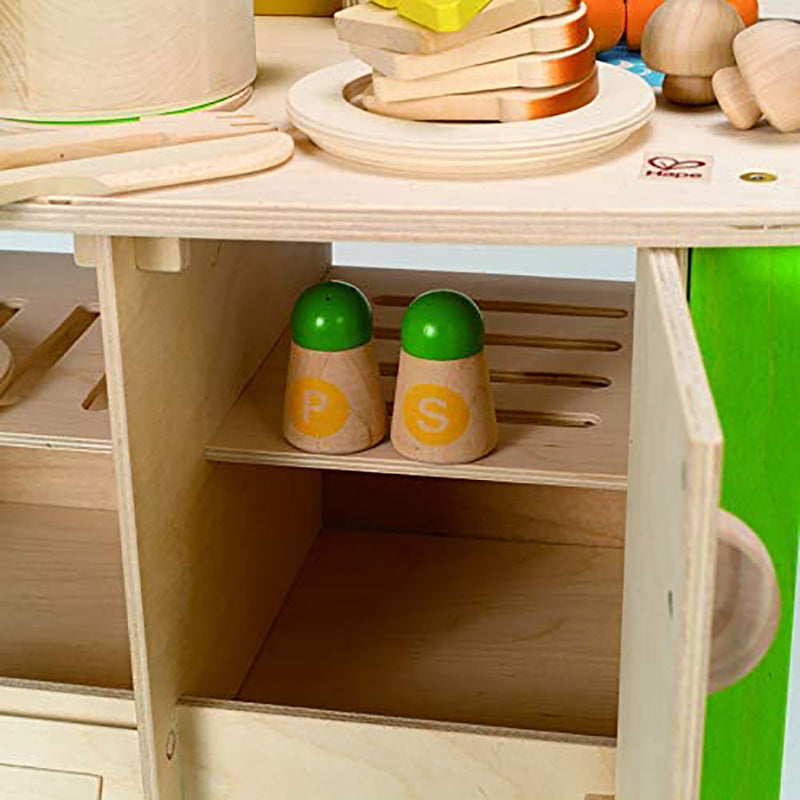 Hape My Creative Cookery Club Kids Wooden Kitchen Chef Playset for Ages 3 and Up