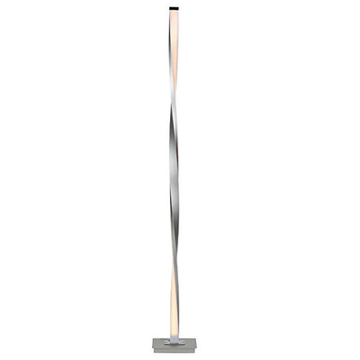 Brightech 48 Inch Helix Modern Built In LED Floor Standing Lamp, Silver (2 Pack) - VMInnovations