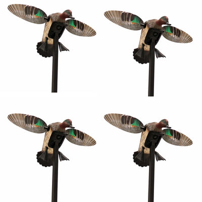MOJO Outdoor Elite Series Mini Mallard Hen Duck Decoy w/ Spinning Wings (4 Pack)