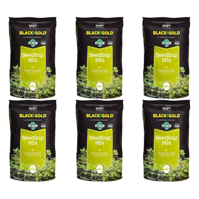 SunGro Black Gold Seedling Germination Mix for Seeds, 1.5 Cubic Feet (6 Pack)