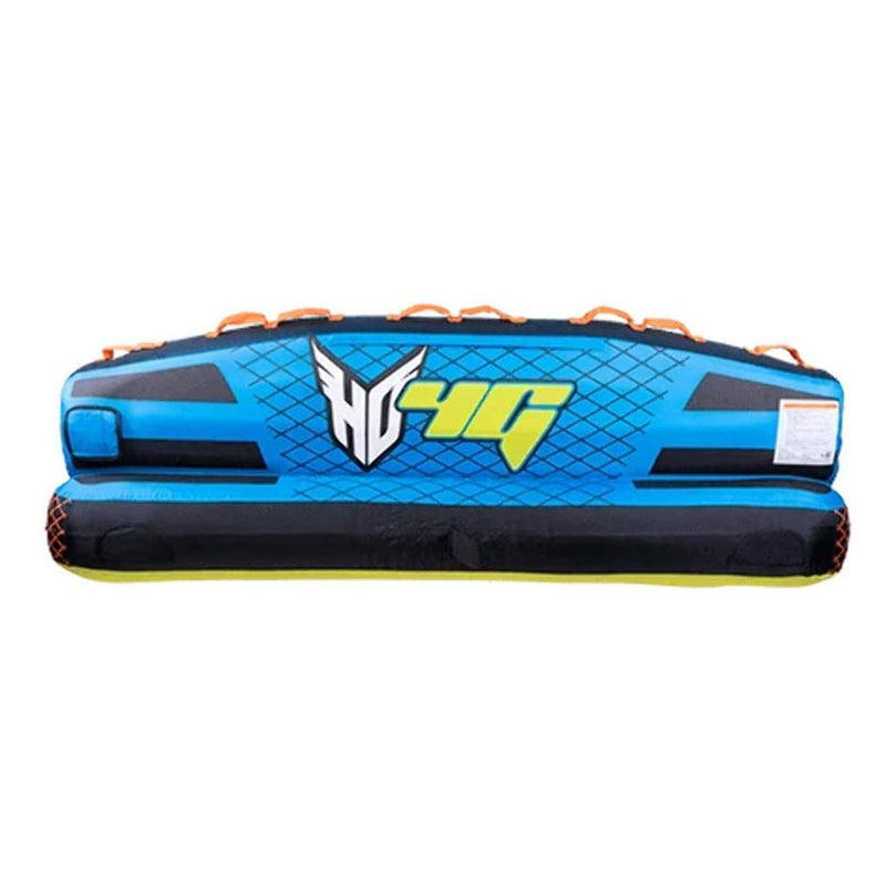 HO Sports HG 4-Person Multi-Directional Ride-On Towable Tube with Attachments