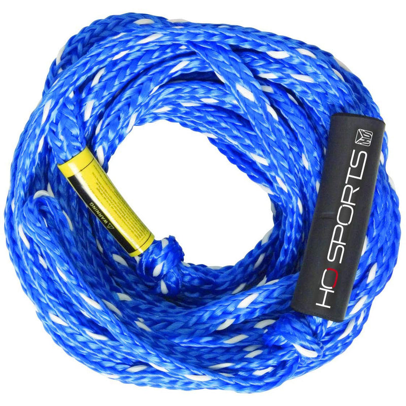HO Sports 4K 4 Person 60 Foot Floating Towable Tube Boat Tow Line Rope, Blue