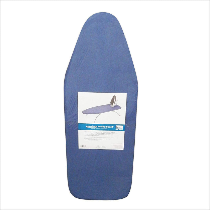 Homz Large 36" Long Premium Steel Unique Anywhere Countertop Ironing Board, Blue