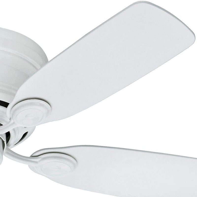 Hunter Low Profile IV 42" Ultra Quiet Home Ceiling Fan w/ Pull Chain, White