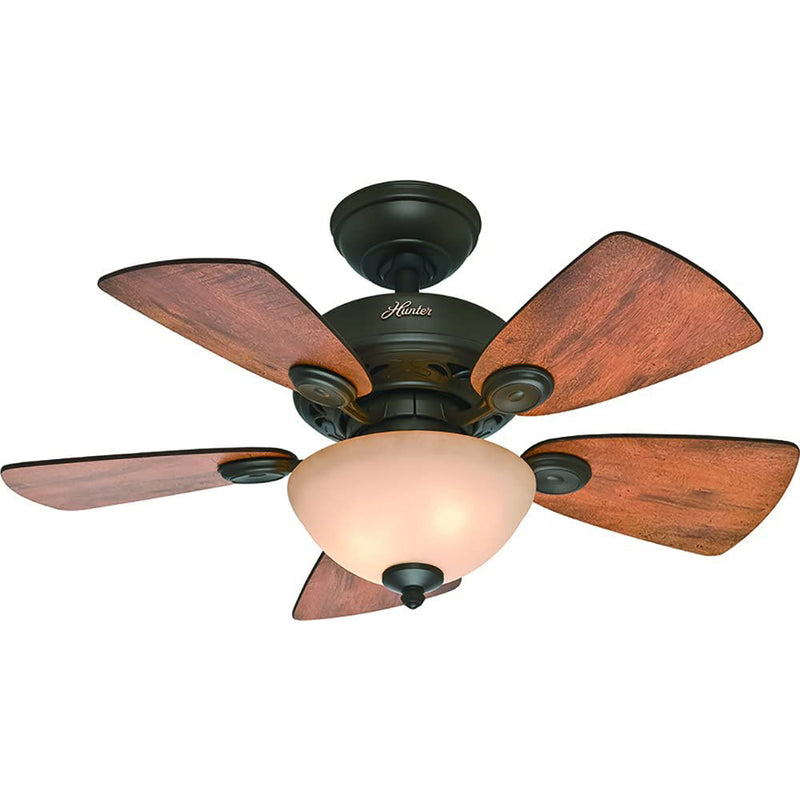 Hunter Watson 34" Indoor Home Ceiling Fan with LED Light and Remote, New Bronze