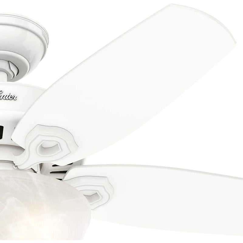Hunter Builder 42" Indoor Home Ceiling Fan w/ LED Light and Pull Chain, White