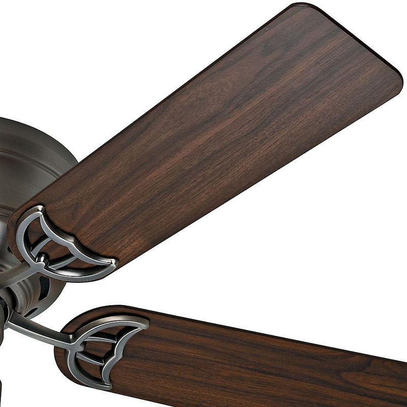Hunter Low Profile III 52" Ceiling Fan with Pull Chain Control, Antique Pewter