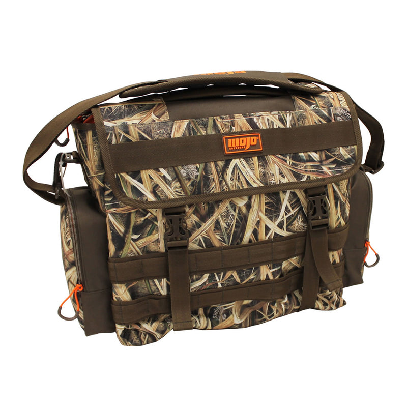 MOJO Outdoor Waterproof Guide Bag with Adjustable Strap, Mossy Oak Blades Camo