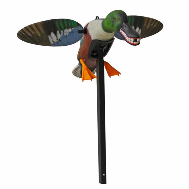 MOJO Outdoors Spoonzilla Shoveler Duck Decoy w/ Spinning Wings and Pole (4 Pack)