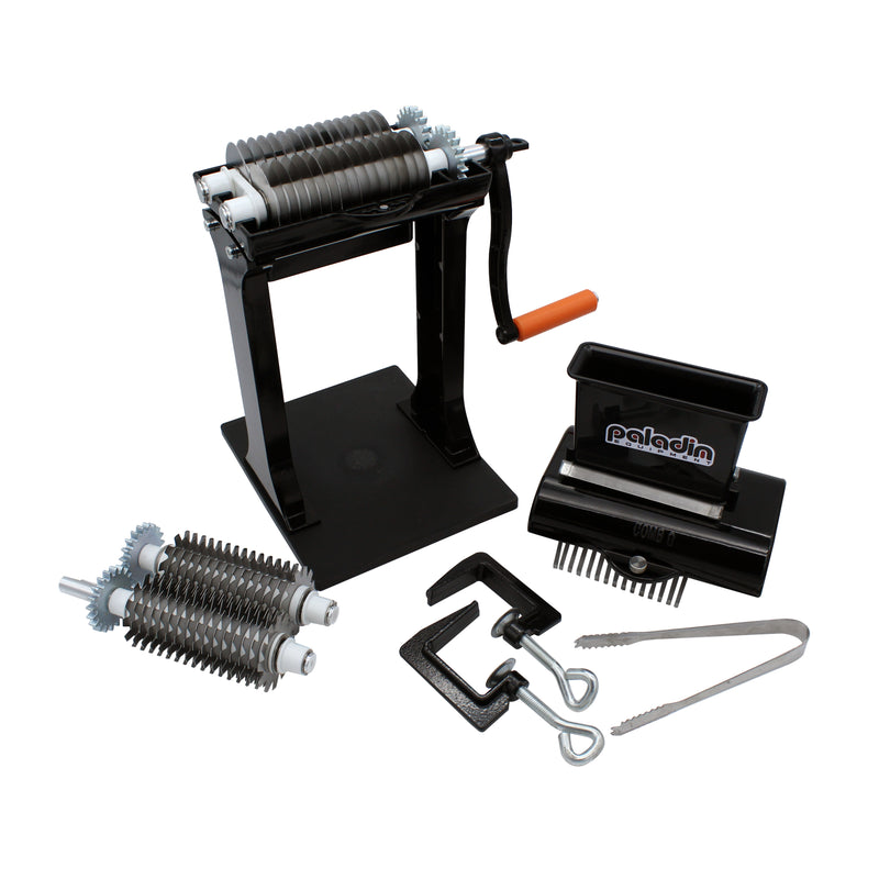 Paladin Equipment 1AMT113PE 2 in 1 Hand Crank Meat Tenderizer and Jerky Slicer