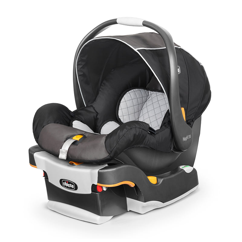 Chicco KeyFit 30 Rear Facing Newborn Infant Safety Car Seat w/ Base, Iron Black