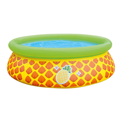 JLeisure 5' x 16.5" 3D Pineapple Inflatable Outdoor Kiddie Splash Pool (Used)