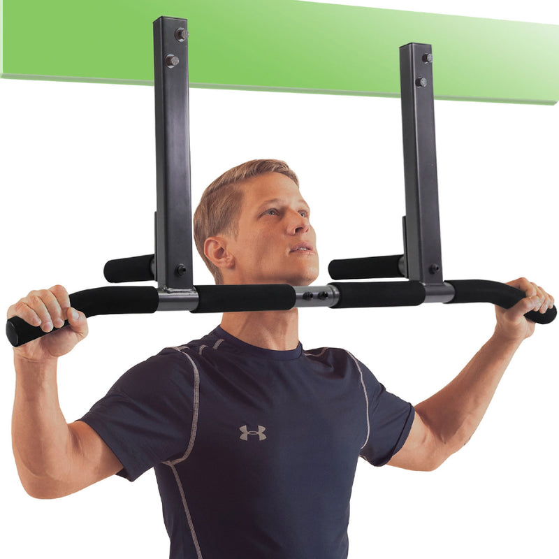 Ultimate Body Press JMP Home Gym Parallel Grip Joist Mount Pull Up Bar, Black